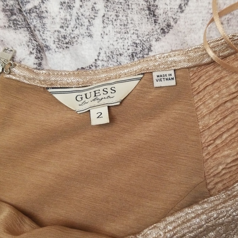 Gold Guess Mini Dress - Picture 8 of 8